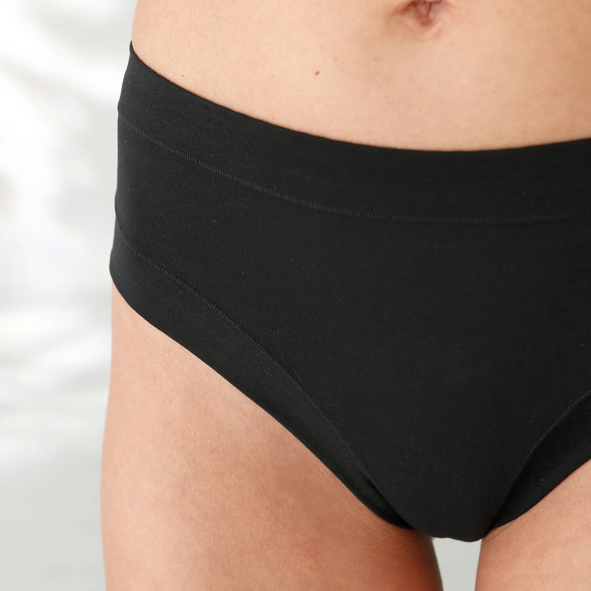 Midislip in stretchkatoen zonder elastieken - set van 2