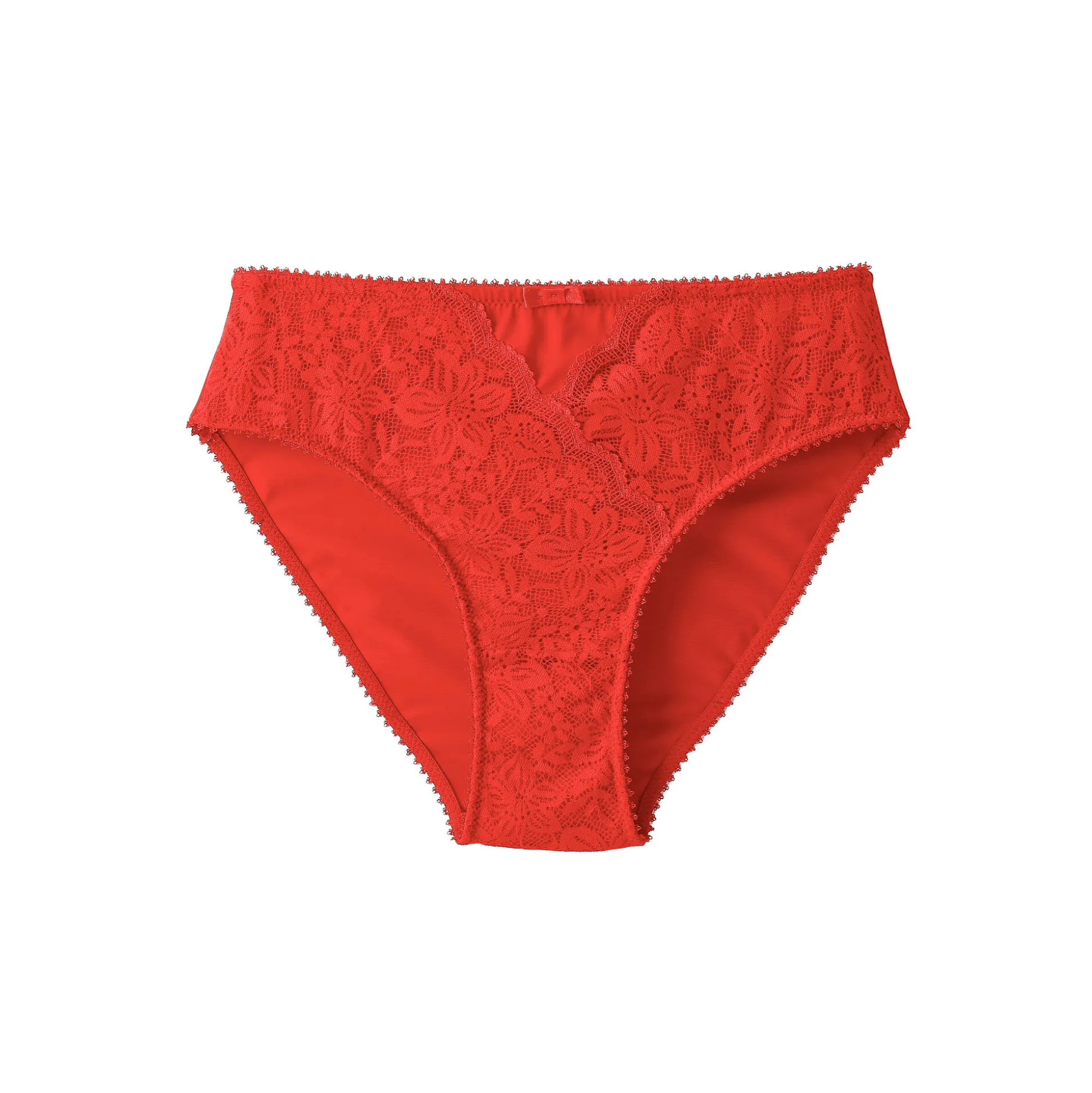 Midislip met hoge taille in rekbare kant en tule Guspini - set van 2