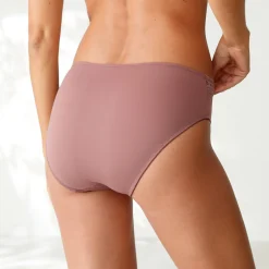 Midislip met hoge taille en kanten tailleband in microvezel - set van 3