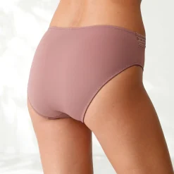 Midislip met hoge taille en kanten tailleband in microvezel - set van 3