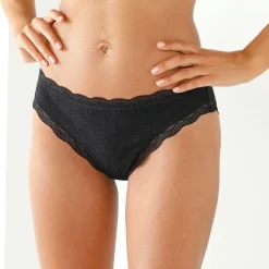 Midislip met hoge taille in katoen en stretchkant - set van 3
