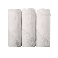 Midislip met hoge taille in katoen en stretchkant - set van 3