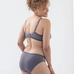 Midislip Oliena in microvezel en geborduurde tule - set van 2