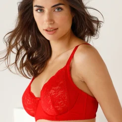 Minimizerbeha in kant en rekbare tule Guspini - met beugels