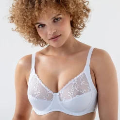 Minimizerbeha in microvezel en geborduurde tule met beugels - set van 2