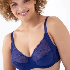 Minimizerbeha in microvezel en geborduurde tule met beugels - set van 2