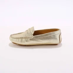 Mocassins in glad leer - zilverkleur