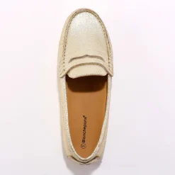 Mocassins in glad leer - zilverkleur