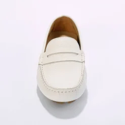 Mocassins in glad leer - zilverkleur