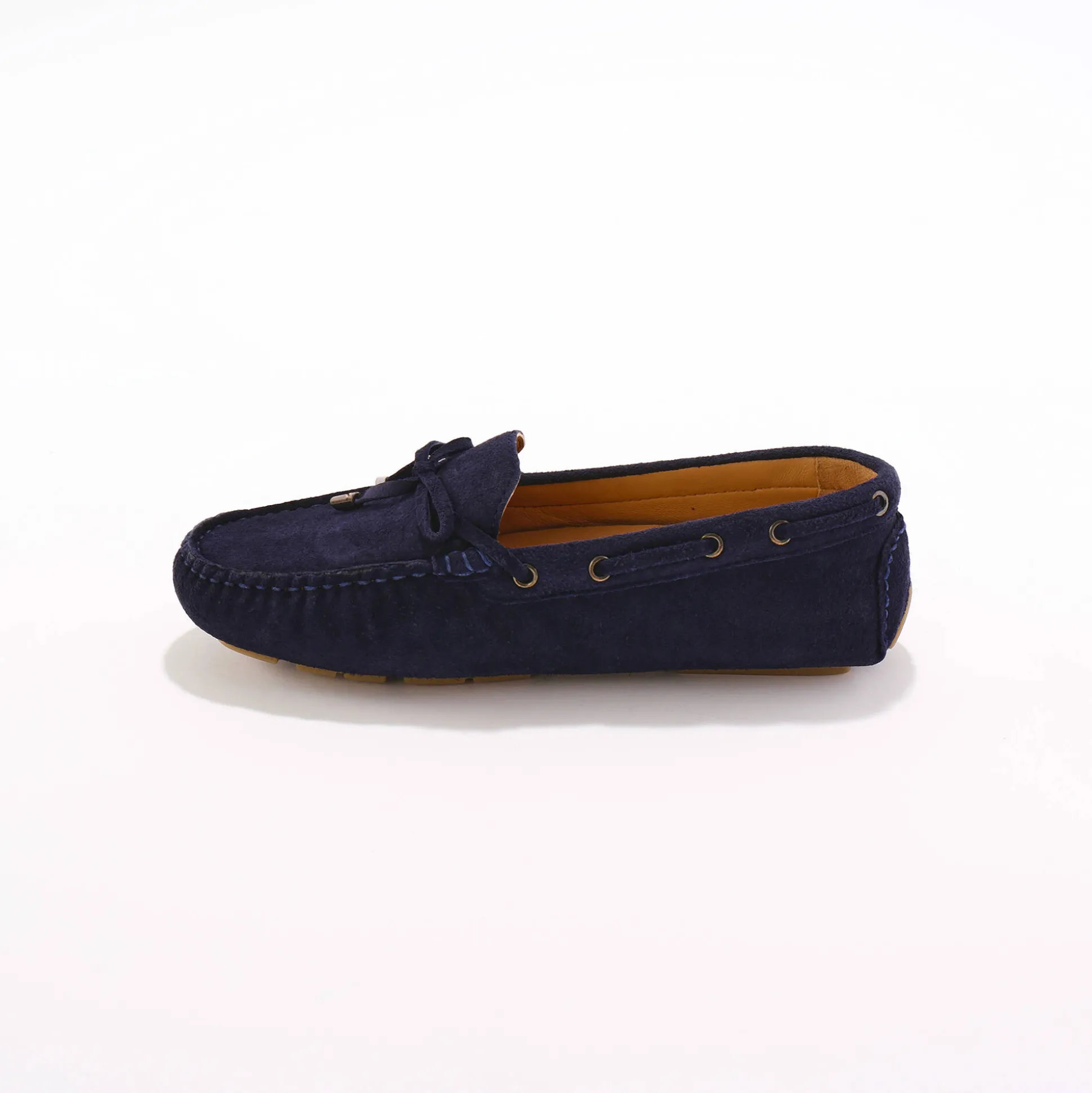 Mocassins in ultrasoepel leer met veters