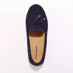 Mocassins in ultrasoepel leer met veters