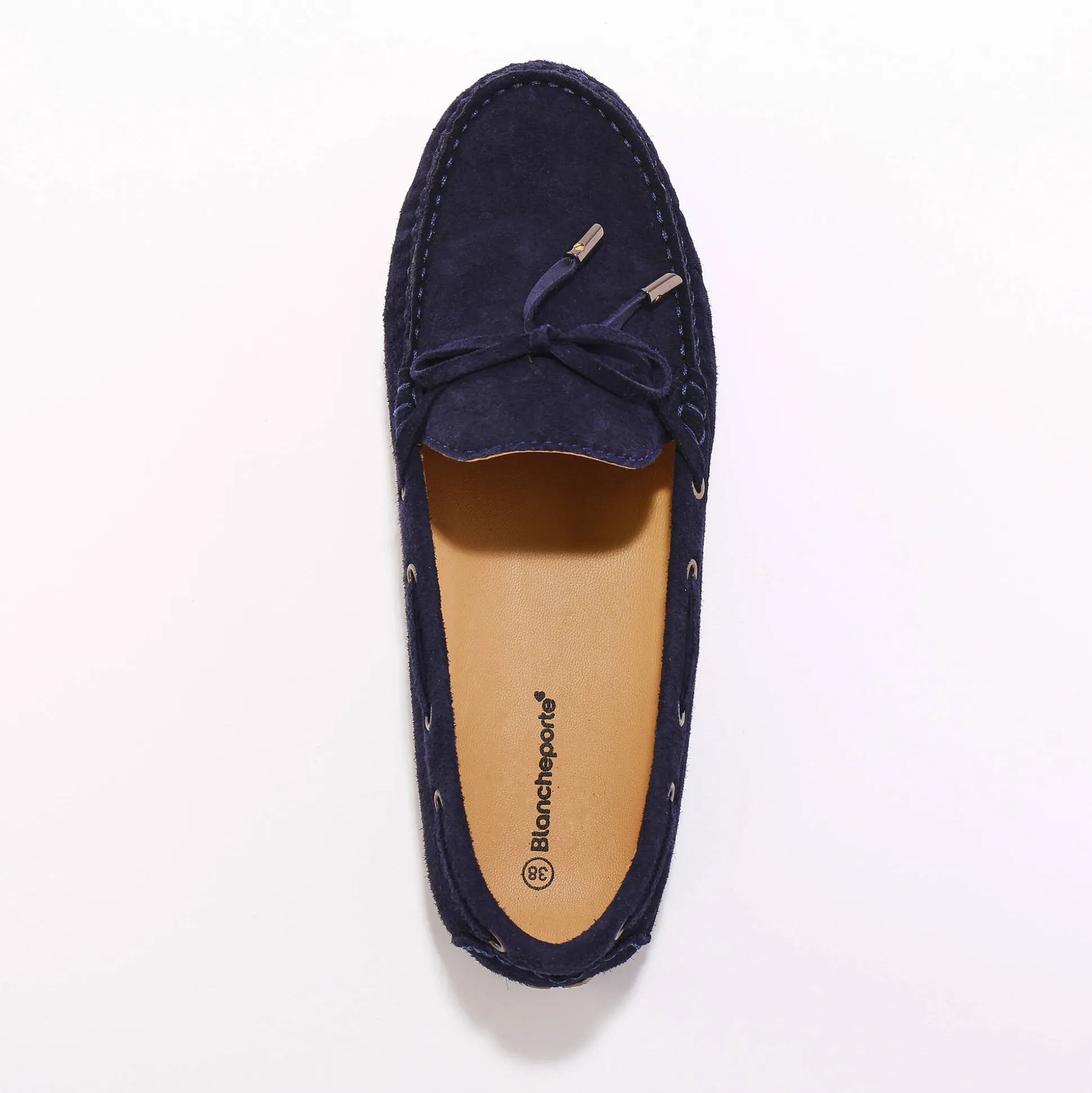 Mocassins in ultrasoepel leer met veters