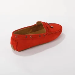 Mocassins in ultrasoepel leer met veters