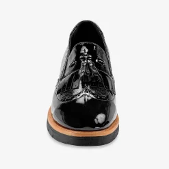 Mocassins met pompons en franjes