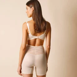 Modellerend pantybroekje in tricot en tule - intense steun