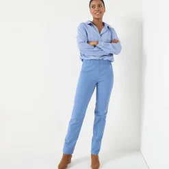 Modellerende broek met 'platte buik' effect en elastische taille