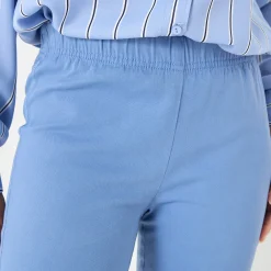 Modellerende broek met 'platte buik' effect en elastische taille