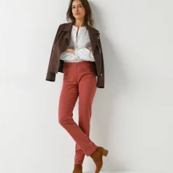 Modellerende broek met 'platte buik' effect en elastische taille