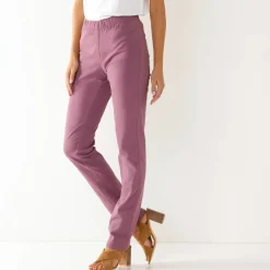 Modellerende broek met 'platte buik' effect en elastische taille