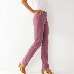 Modellerende broek met 'platte buik' effect en elastische taille