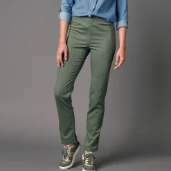 Modellerende broek met 'platte buik' effect en elastische taille