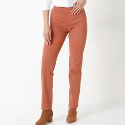 Modellerende broek met 'platte buik' effect en elastische taille