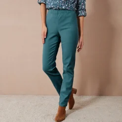 Modellerende broek met 'platte buik' effect en elastische taille