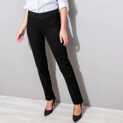 Modellerende broek met 'platte buik' effect en elastische taille