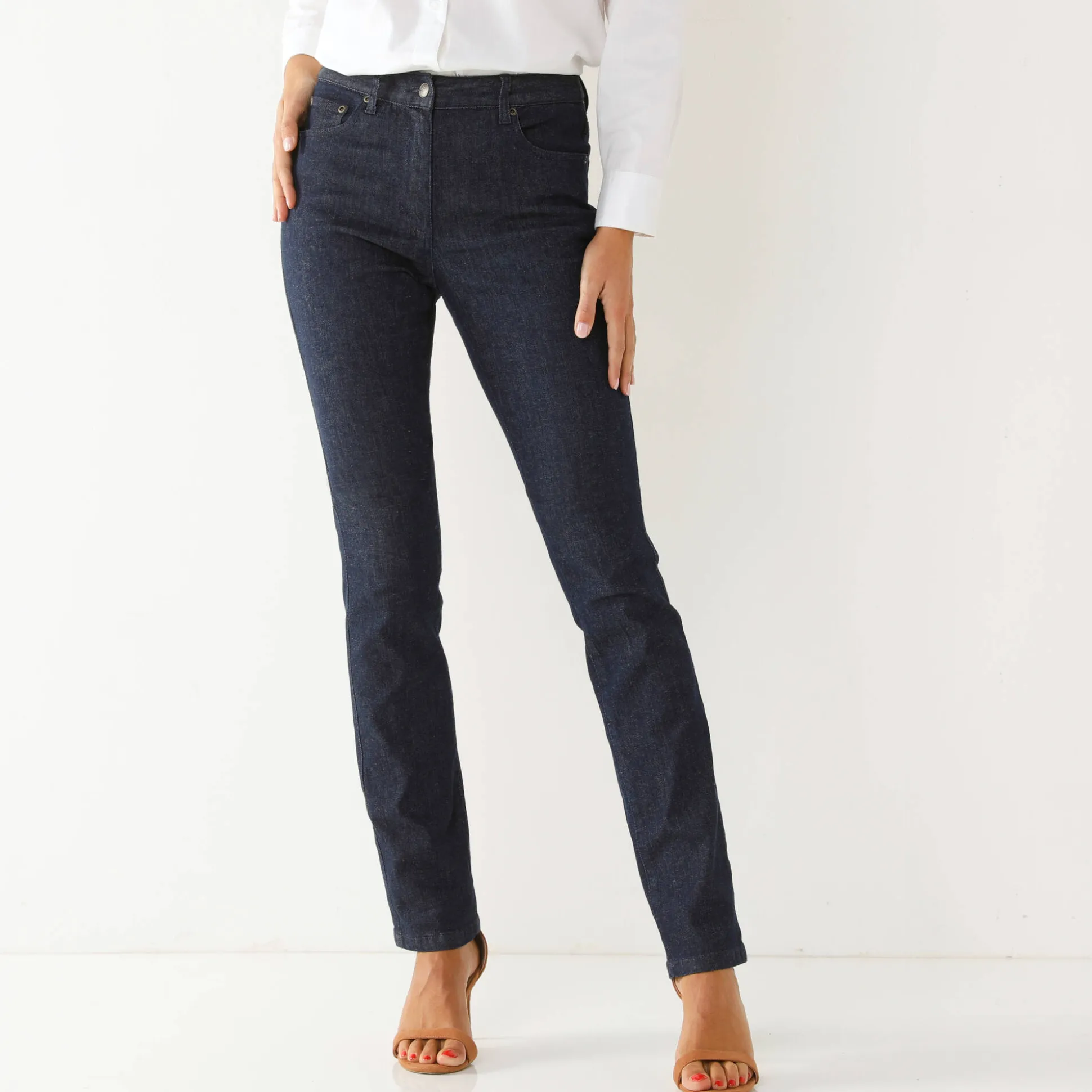 Modellerende jeans met 5 zakken