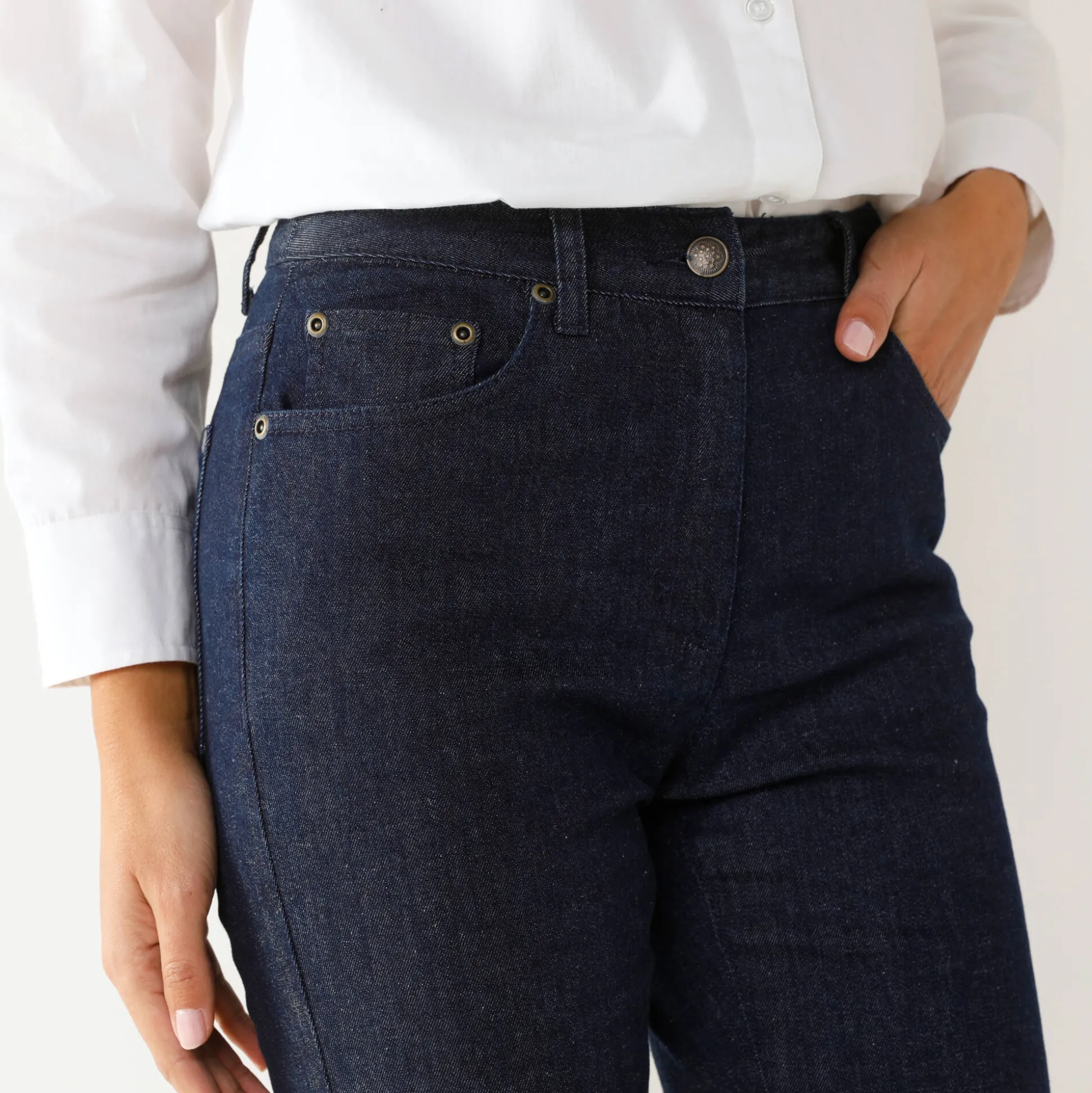 Modellerende jeans met 5 zakken