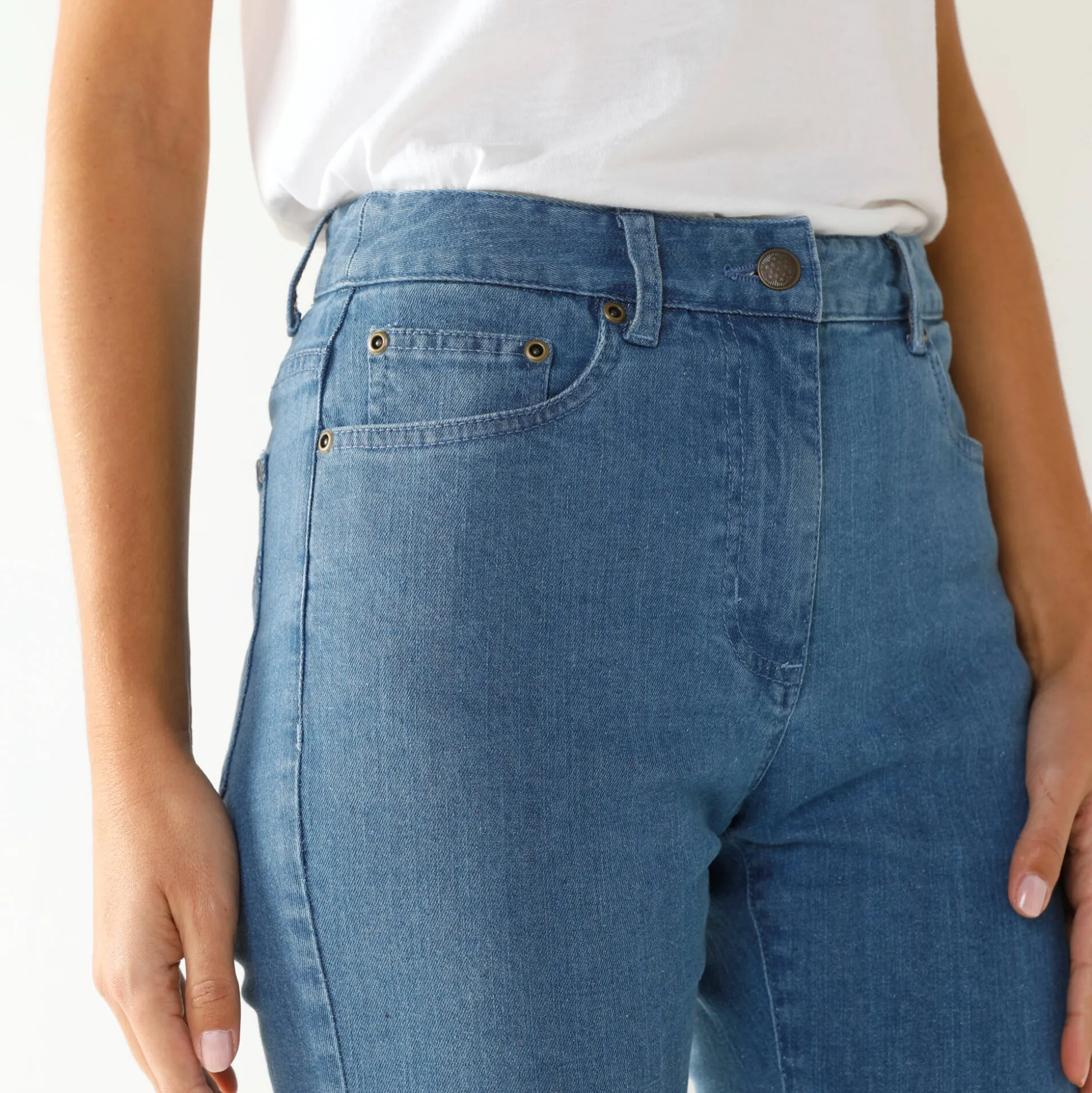 Modellerende jeans met 5 zakken