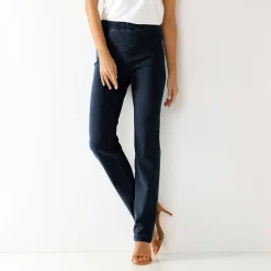 Modellerende jeans met 'platte buik' effect en elastische taille