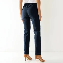 Modellerende jeans met 'platte buik' effect en elastische taille