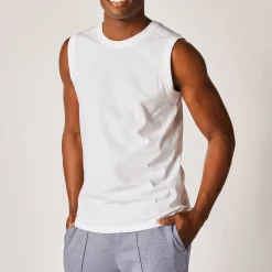Mouwloos T-shirt met ronde hals - set van 3