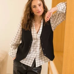 Mouwloos vest, effen