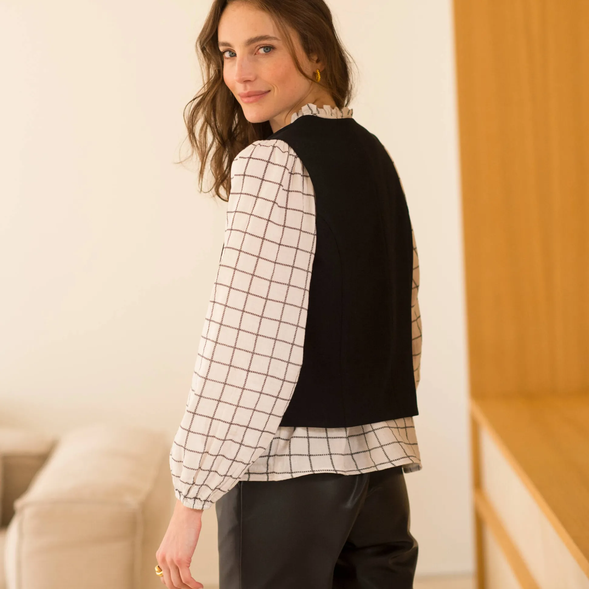 Mouwloos vest, effen