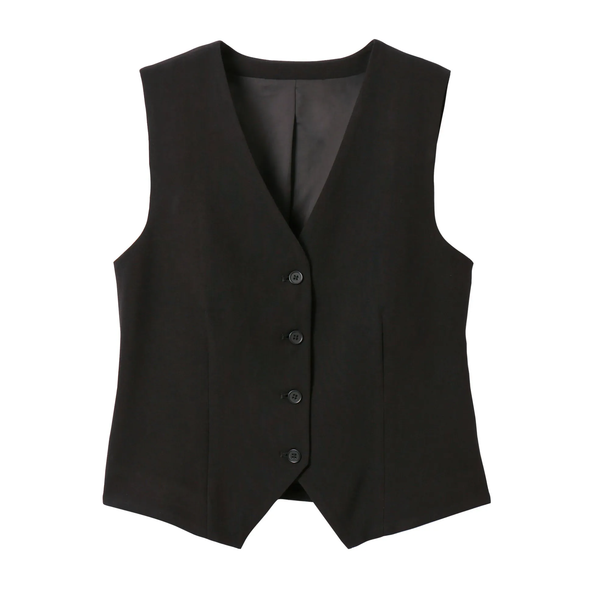 Mouwloos vest, effen