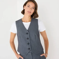 Mouwloos vest, effen