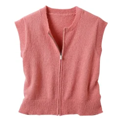 Mouwloos vest met rits
