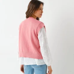 Mouwloos vest met rits