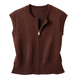 Mouwloos vest met rits
