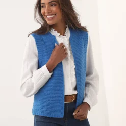 Mouwloos vest met ronde hals
