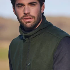 Mouwloze blouson met rits, in fleece