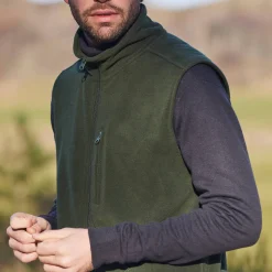 Mouwloze blouson met rits, in fleece