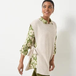 Mouwloze tuniektrui, patenttricot met zachte touch