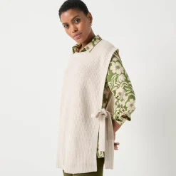 Mouwloze tuniektrui, patenttricot met zachte touch