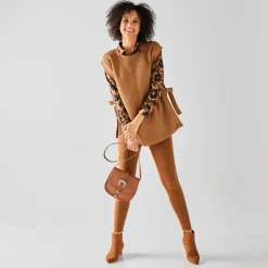 Mouwloze tuniektrui, patenttricot met zachte touch
