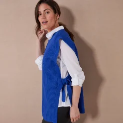 Mouwloze tuniektrui, patenttricot met zachte touch