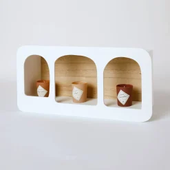Muurrekje in hout, boogmodel