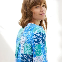 Nachthemd in liketmodel met patchworkprint
